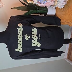 Dutch Bros Vintage Longsleeve Top Med. Black. Fuzzy. Unique. Rare Find.